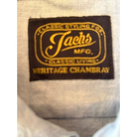 Jachs MFG Heritage Chambray Classic Workwear Button-Up Shirt - Picture 2 of 6